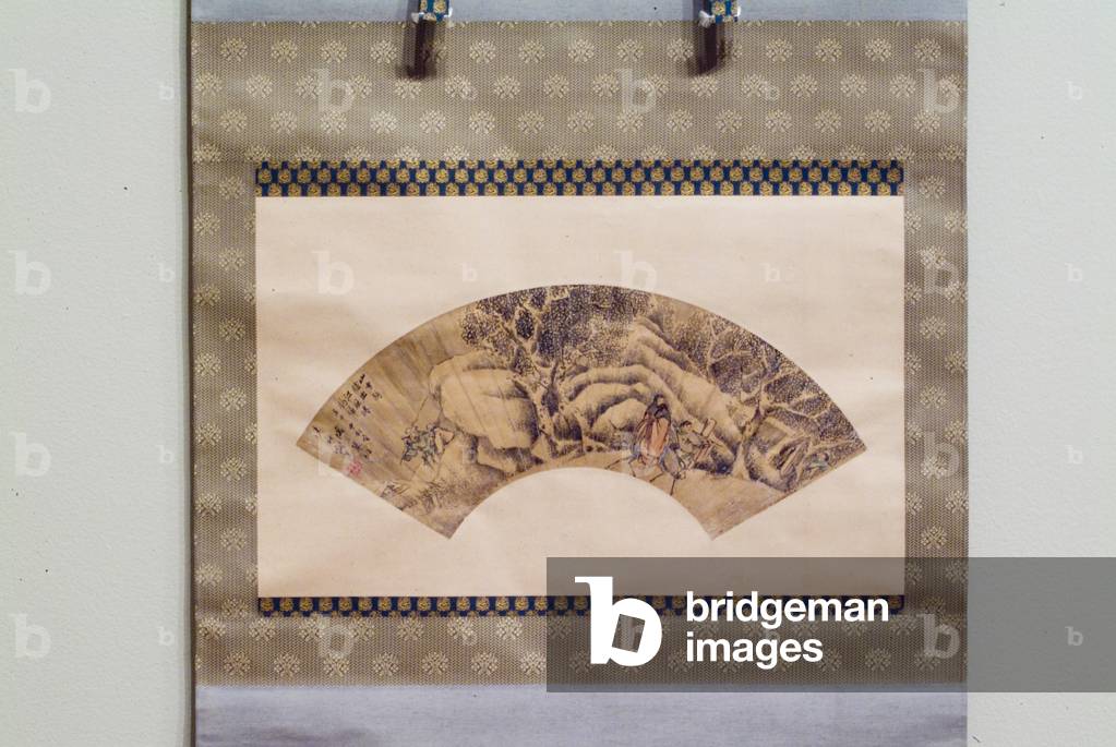 Riding A Donkey In Snow (ink and colour on paper)