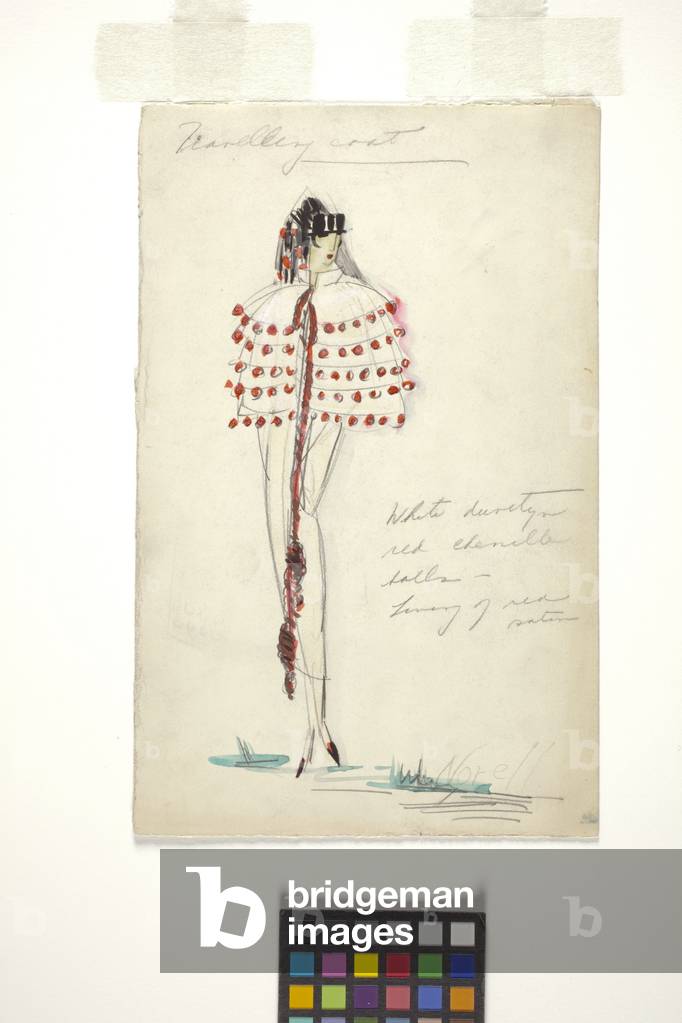 Costume Sketch (graphite, watercolour on paper)