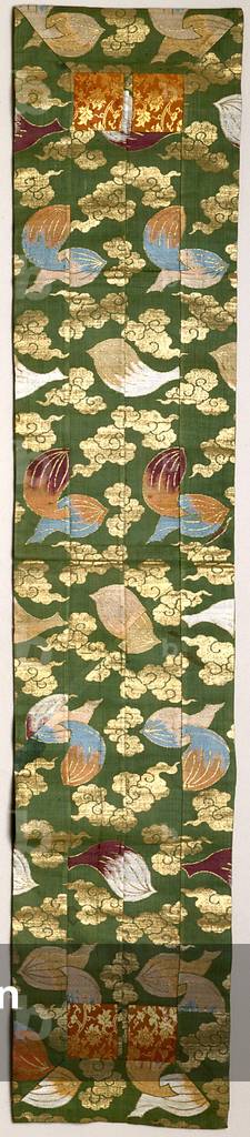 Buddhist Priest'S Stole (Ohi) With Lotus And Cloud Patterns (photo)