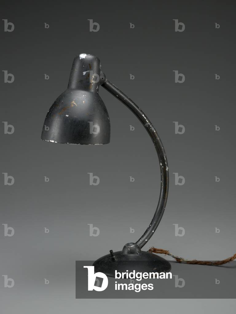 Table Lamp (enameled steel, aluminum, and bakelite)