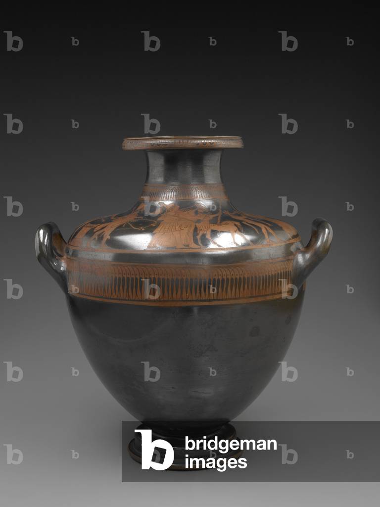 Red-Figure Hydria-Calpis: Hephaestus Returning To Mt. Olympus (terracotta)