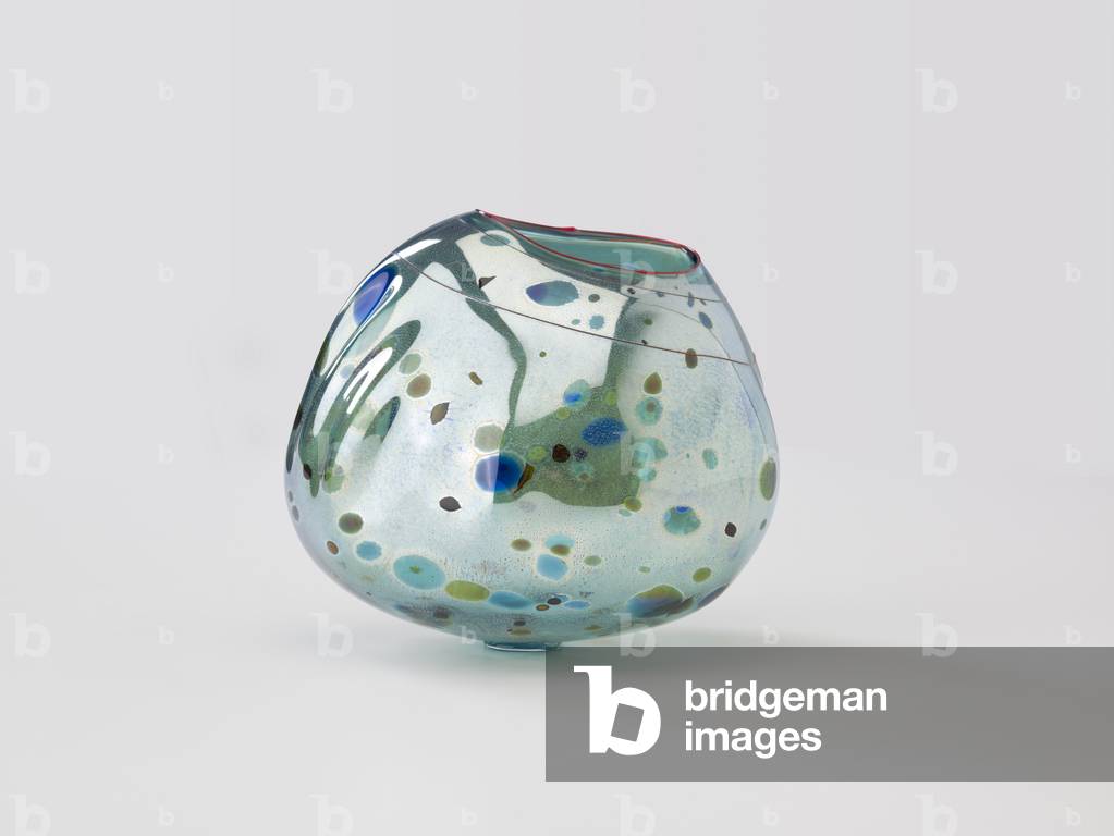 Green Basket Set Centerpiece, 1992 (glass)