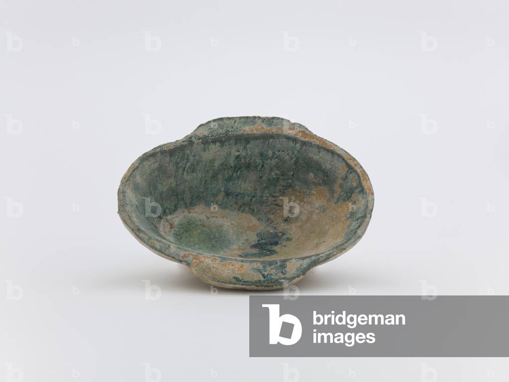 Wine cup, 25-220 (earthenware, lead-fluxed glaze)