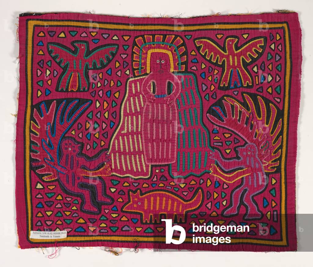 Shirt panel (mola), Kuna People, San Blas Islands, c.1950s (appliqued cotton)