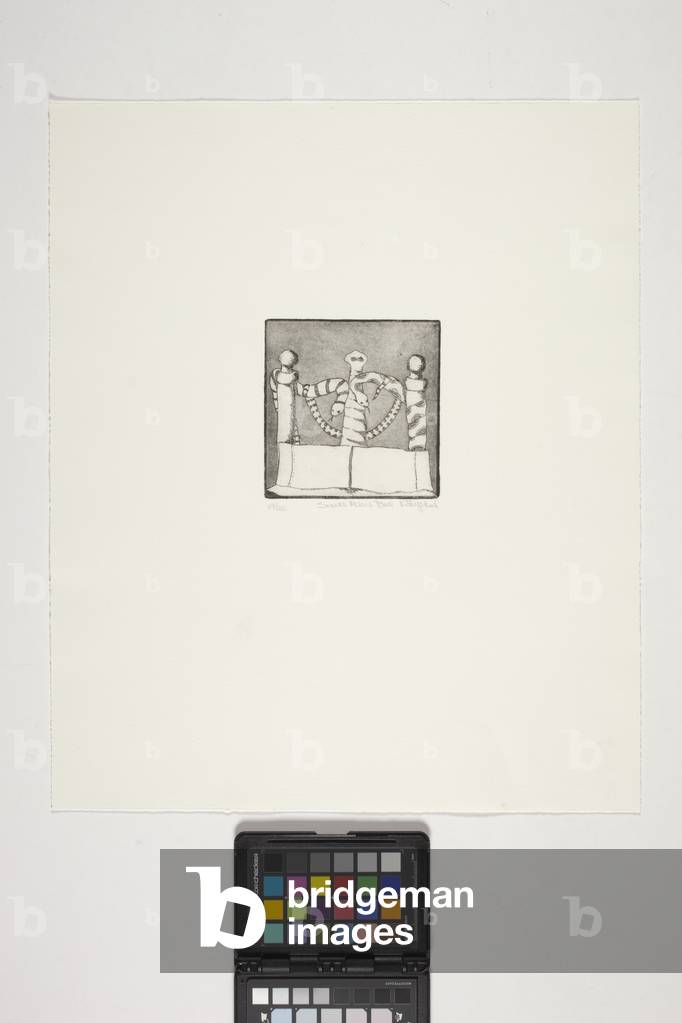 Snake Bed, 1975 (etching and aquatint)
