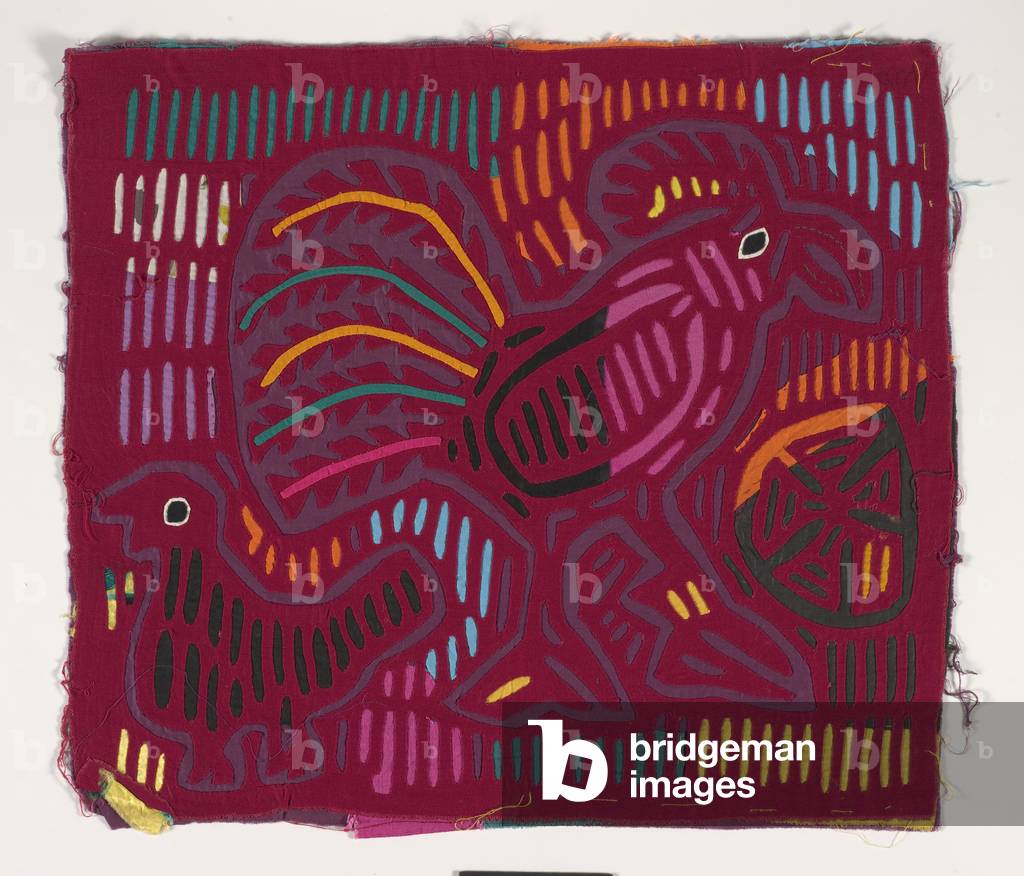 Shirt panel (mola) (appliqued cotton)