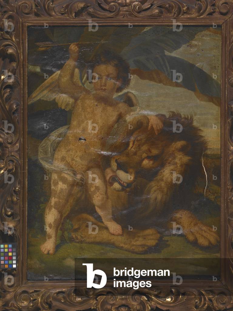 Power Of Love Over Strength (oil on canvas)