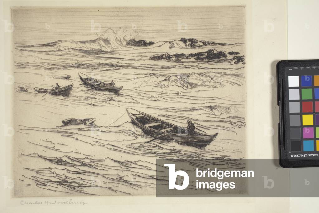 Easterly Coming (woodblock print)