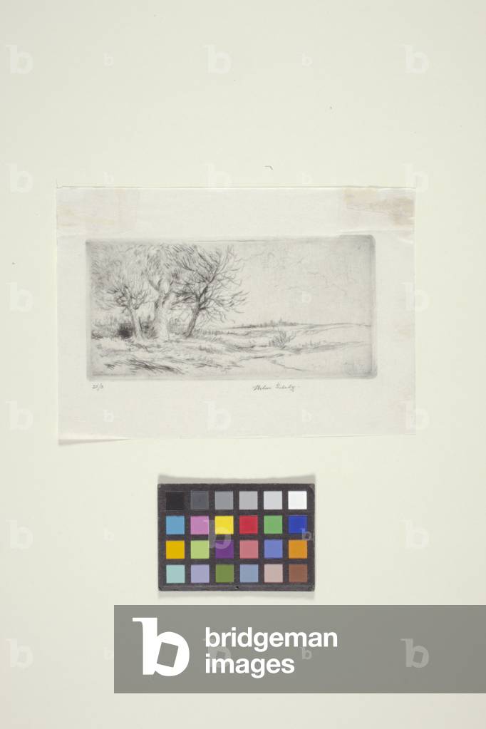 Beyond Petit Clamart, France (drypoint)
