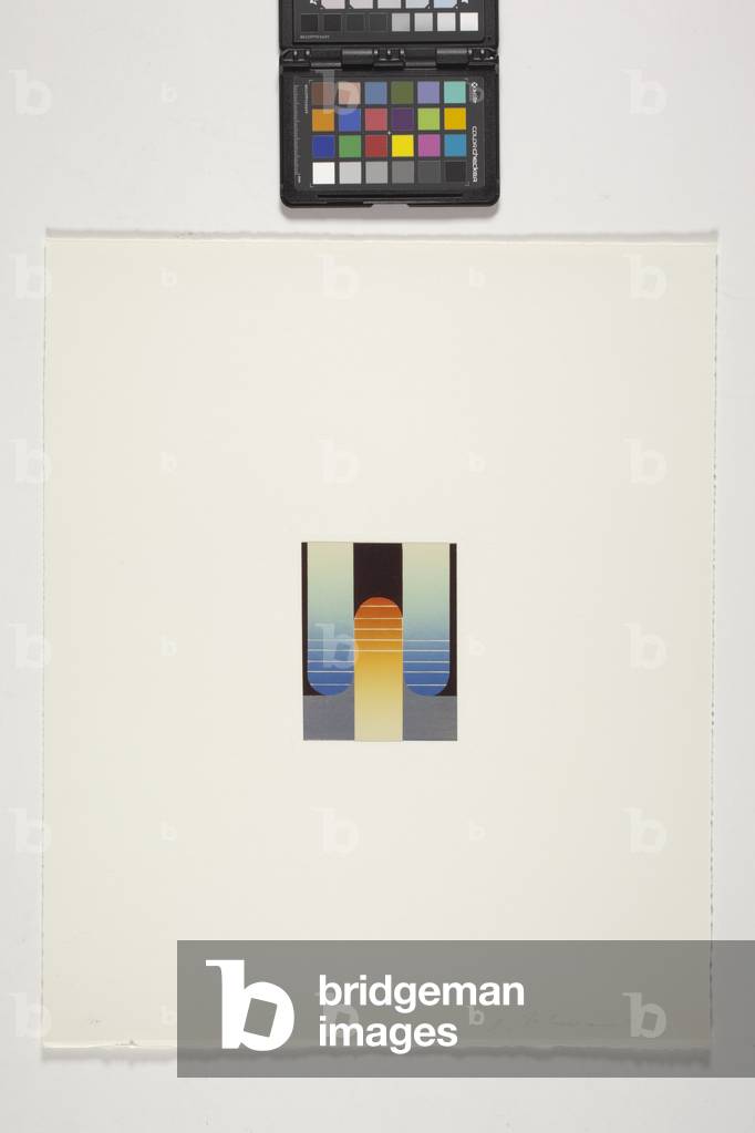 Untitled (colour lithograph on foil and mylar (tm) laid to paper)