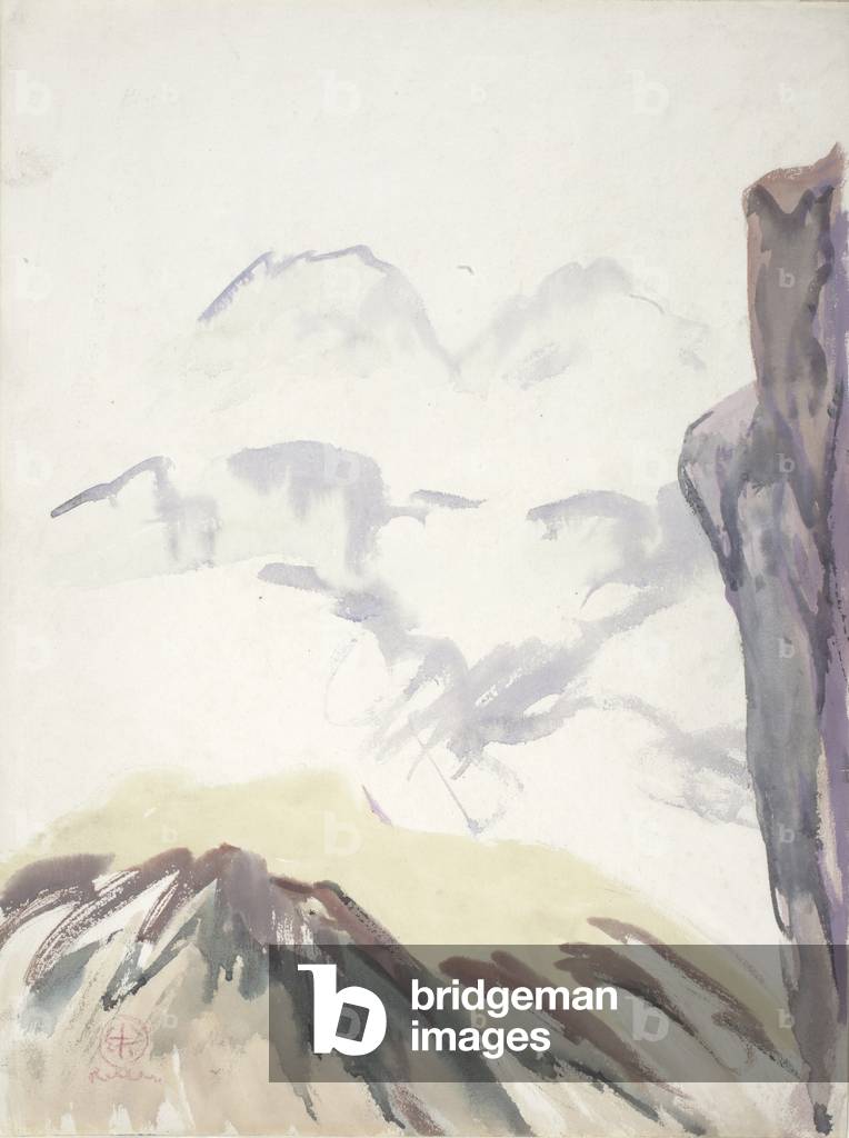 Mountain Study (w/c on paper)