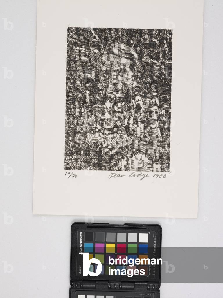 Untitled (engraving on off-white wove paper)