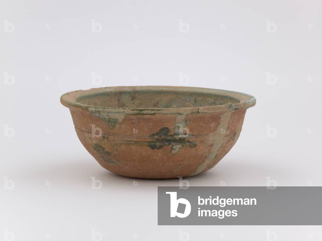 Bowl (earthenware, lead-fluxed glaze)
