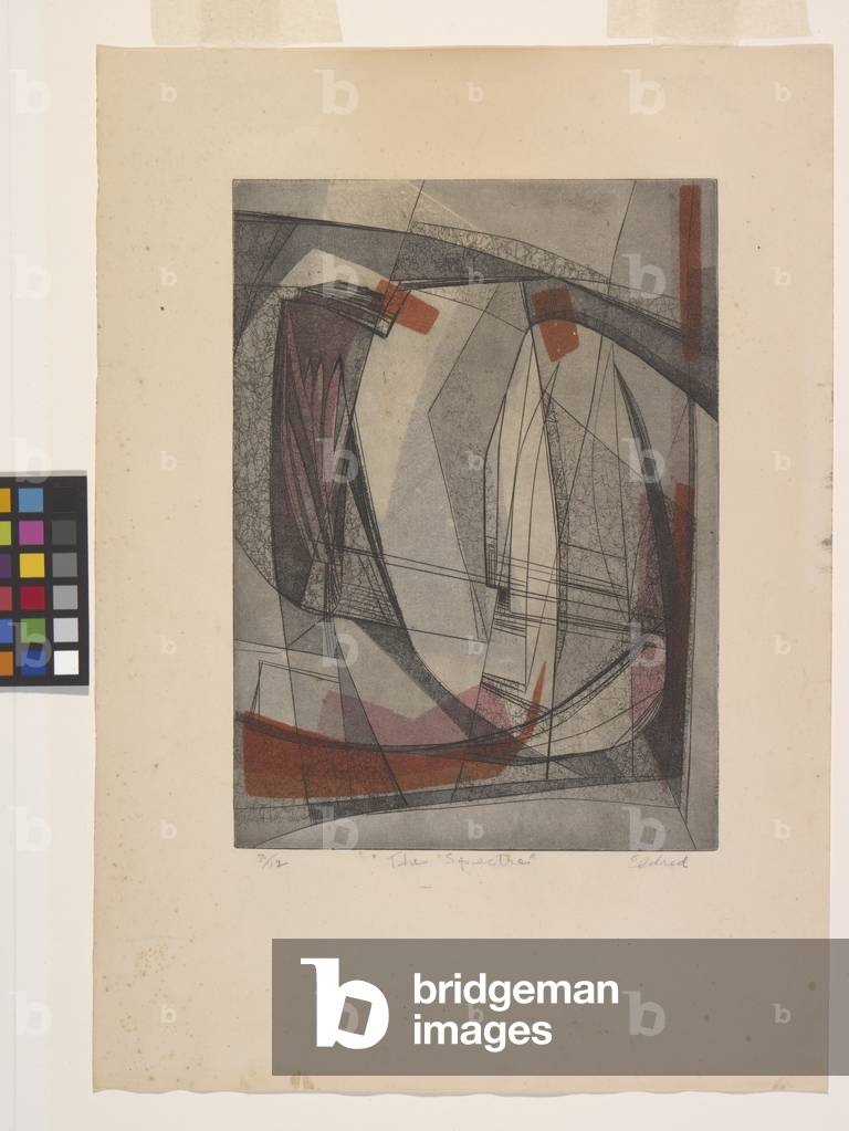 The Spectre (colour etching and soft-ground etching)