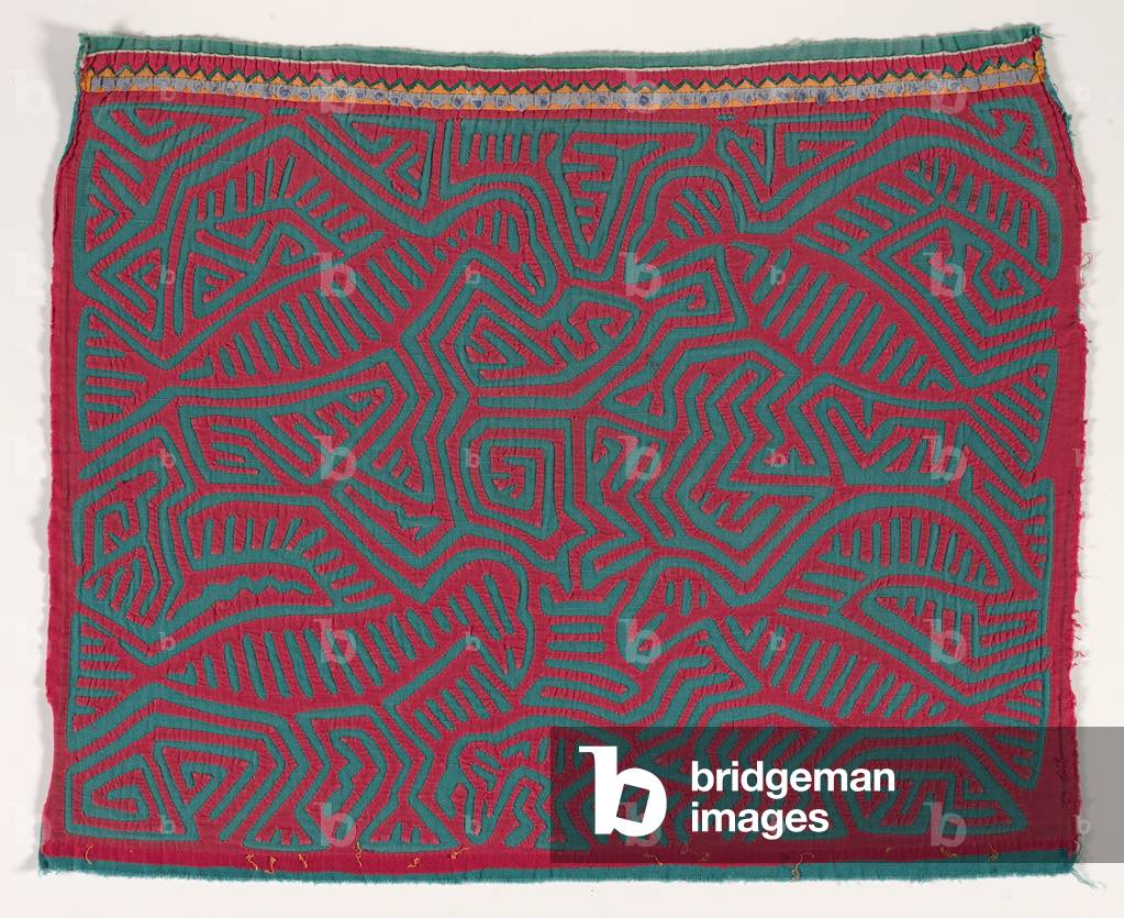 Shirt panel (mola), Kuna People, San Blas Islands, c.1950s (appliqued cotton)