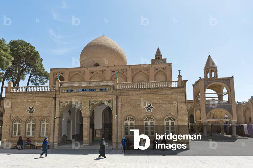 Armenian Apostolic Church; dome and bell tower; Vank Cathedral; New Julfa; Isfahan; Iran; Asia