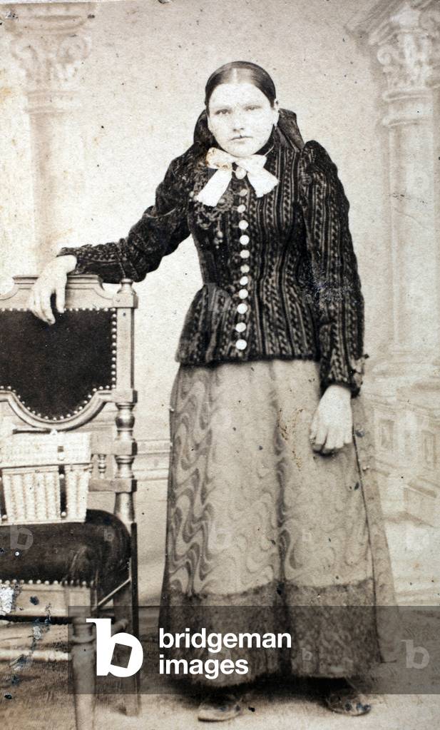 Portrait of Farm Girl 1902, Baviere, Germany