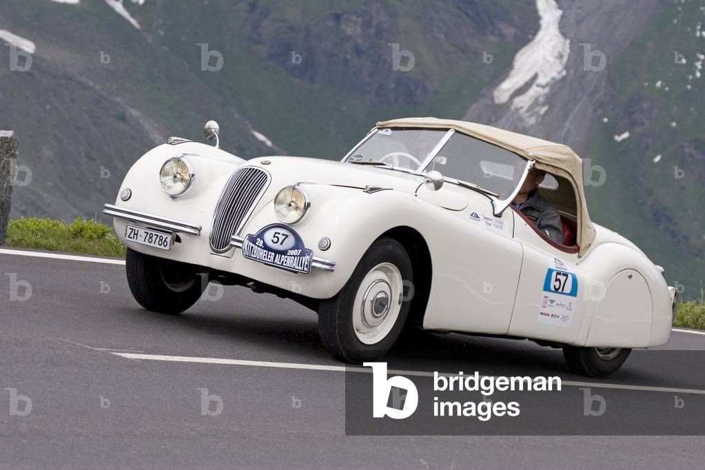 Jaguar XK 120 Convertible, Year of contruction 1950, Alps Rallye 2007, Kitzbuehel, Tyrol, Austria