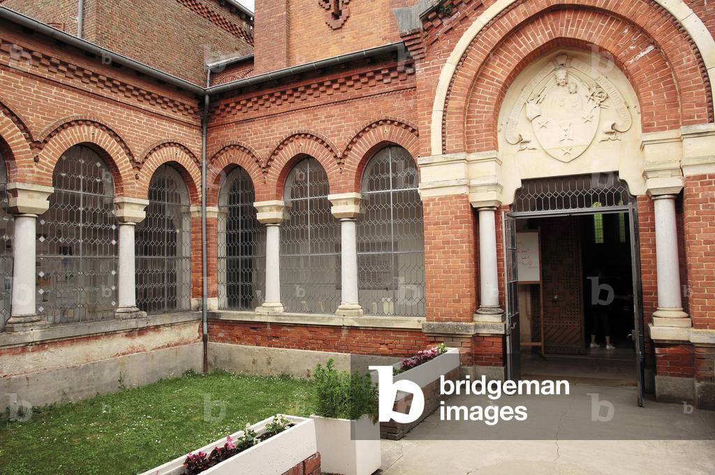 Cistercian monastery Notre-Dame des Dombes, Abbey of Notre Dame des Dombes, Ain, Rhone-Alpes (Rhone Alpes), France, Europe. Photography