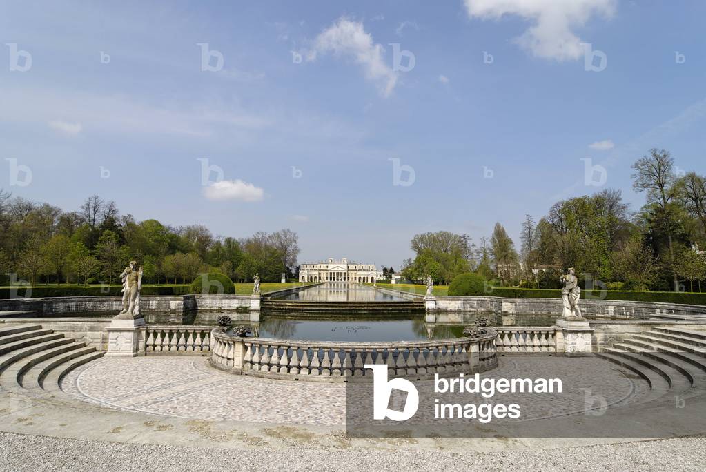 Villa Pisani in Stra near Padua at the Brenta Canal, Veneto, Venetia, Italy, Europe