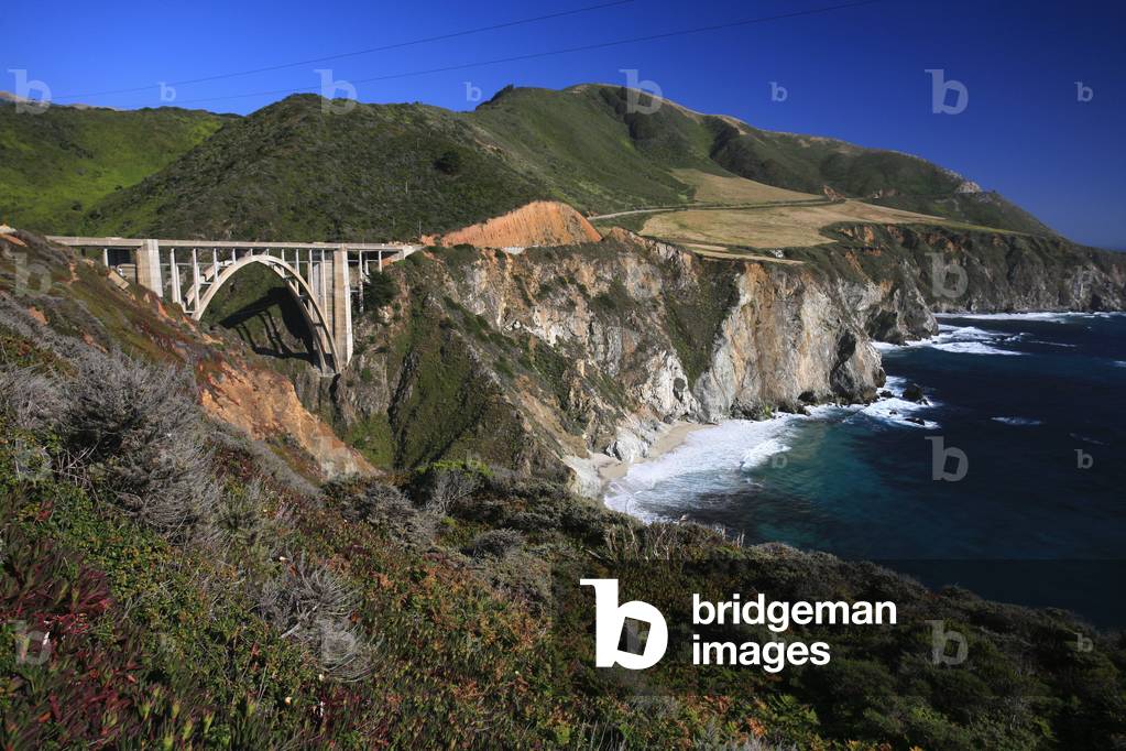 View of Highway No. 1 along the coast, Big Sur, California United States 2007