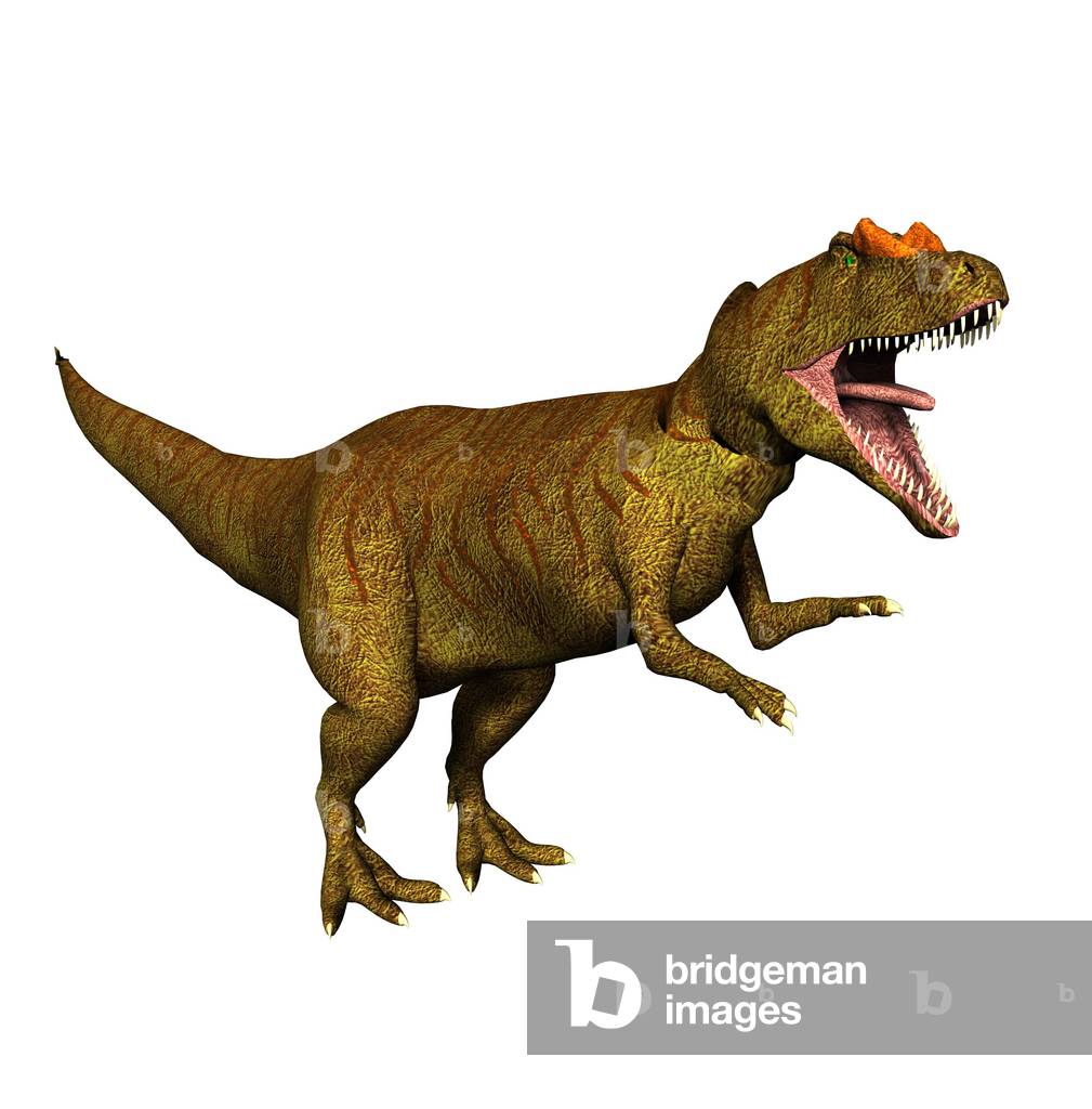 Zusammenfassendes Bild: Allosaurus Dinosaurier der Vorgeschichte 