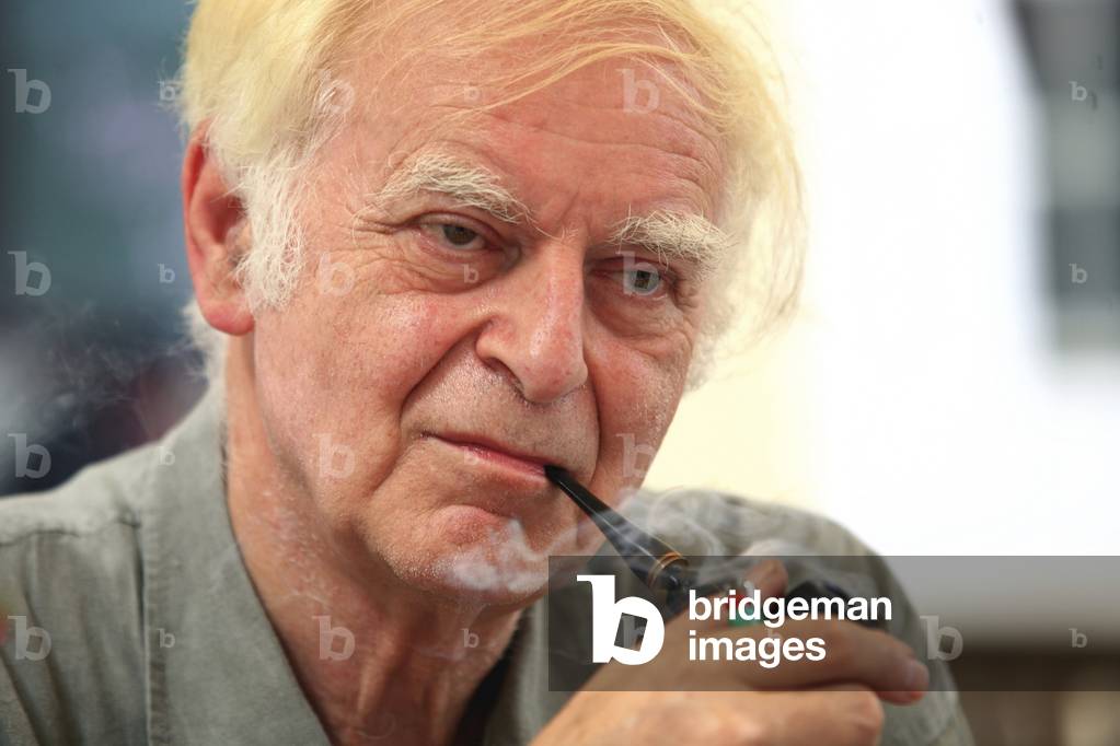 Portrait of Adolf Muschg, Swiss author and biographer.