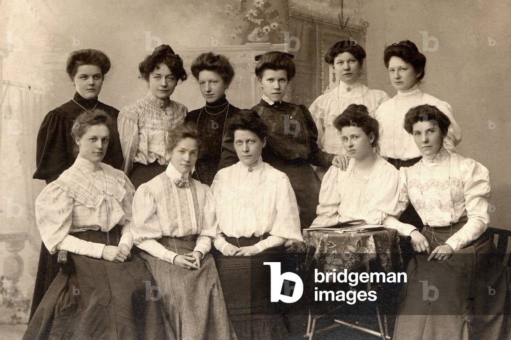 Economy class in Germany. Photography around 1910