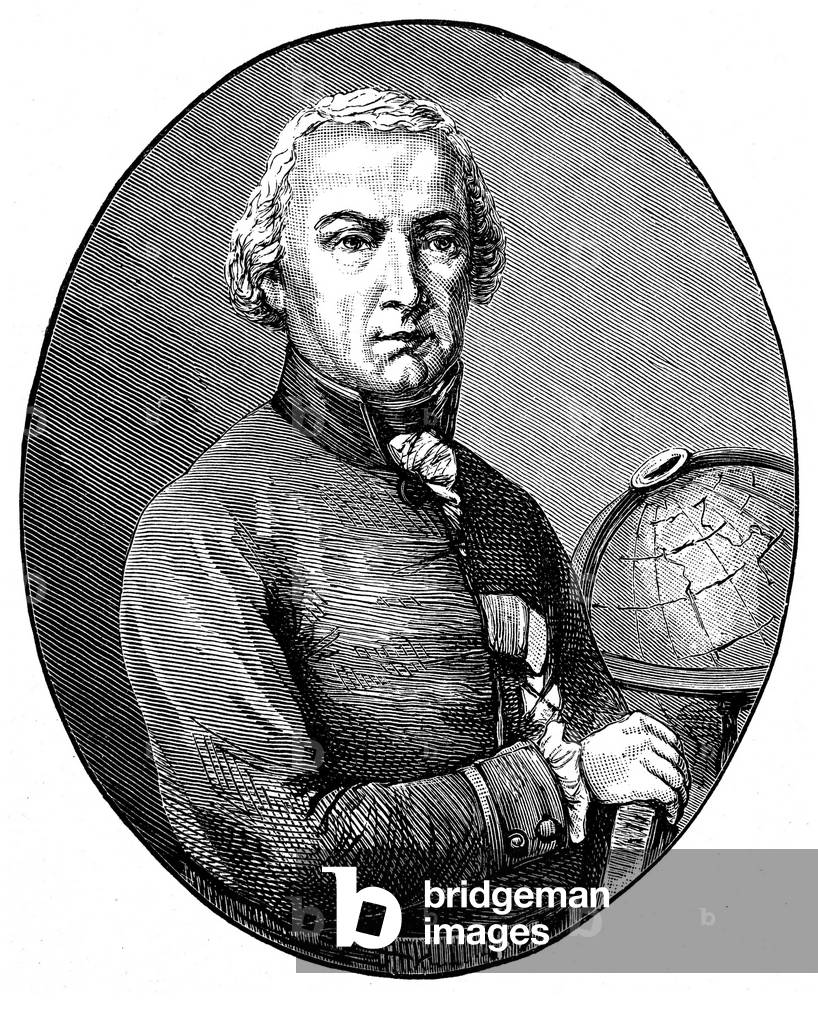 Portrait of Jurij Bartolomej Vega (1754-1802), Slovenian mathematician.