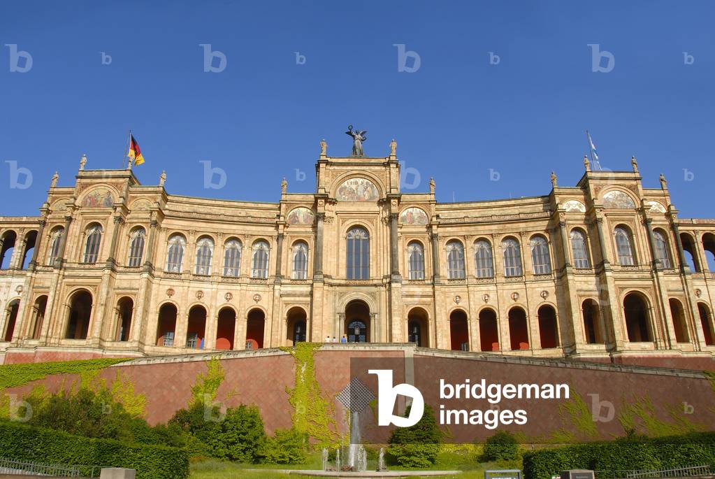 Maximilianeum; classicism; democracy; Bavarian state parliament; Haidhausen; Munich; capital; Upper Bavaria; Bavaria; Germany; Europe