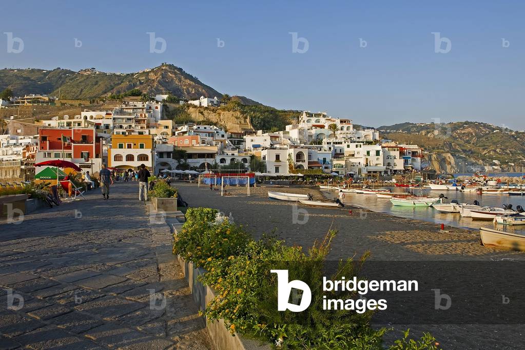 Tourist resort of Sant Angelo, Ischia, Gulf of Naples, Italy, Europe