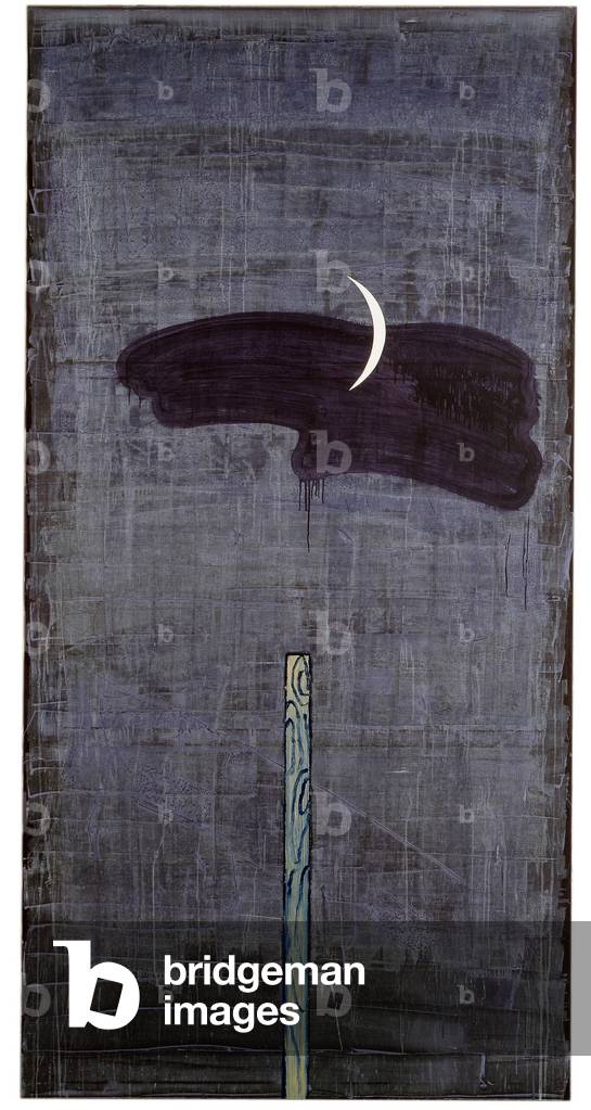 Column VII, 1988 (acrylic & oil on canvas)