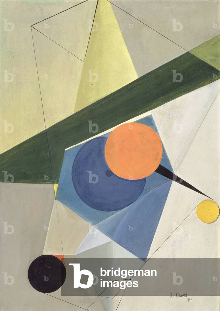 Untitled, 1920 (gouache & collage on cardboard)