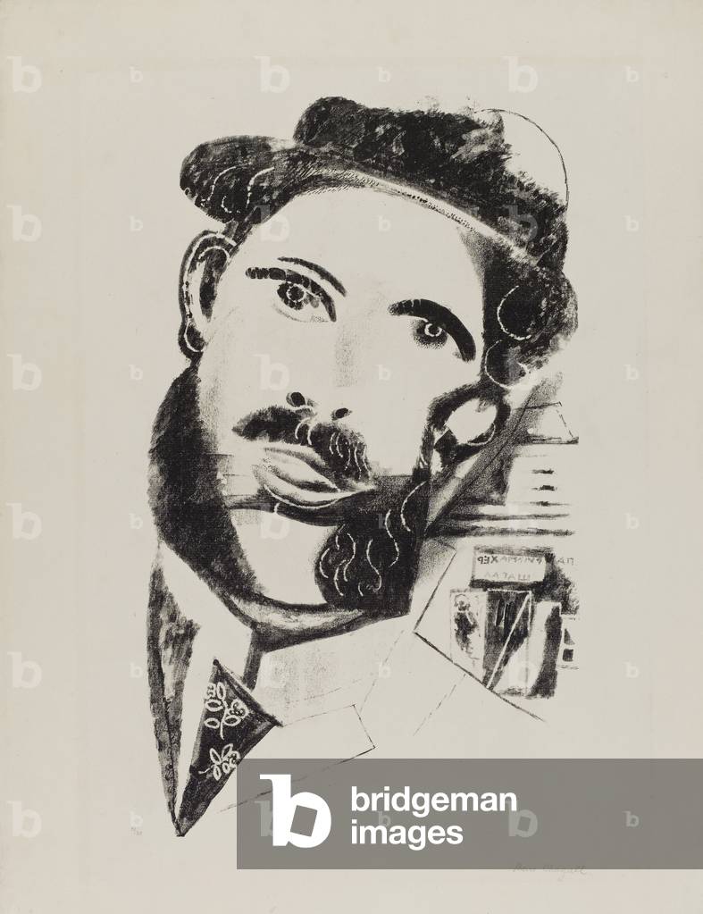 Bild von Druck "Mann mit Koteletten", 20. Jahrhundert von Marc Chagall