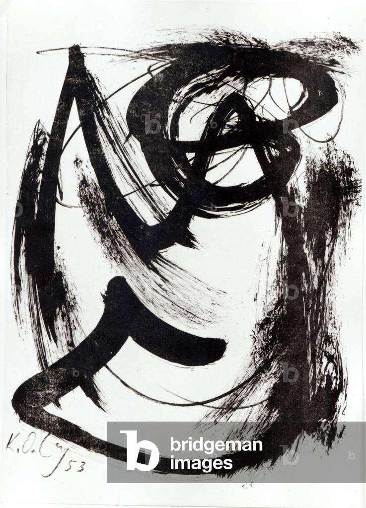 Composition, 1952 (gouache on paper)