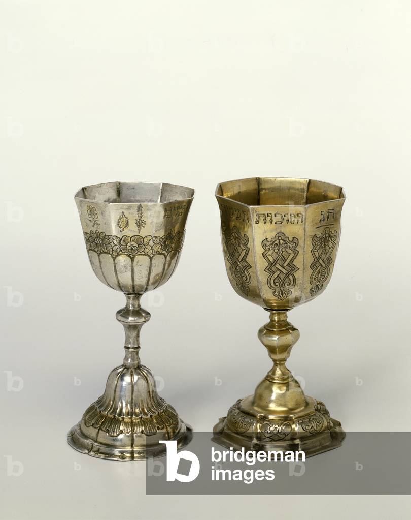"Succot-Becher (silber)", 18. Jahrhundert, b/w