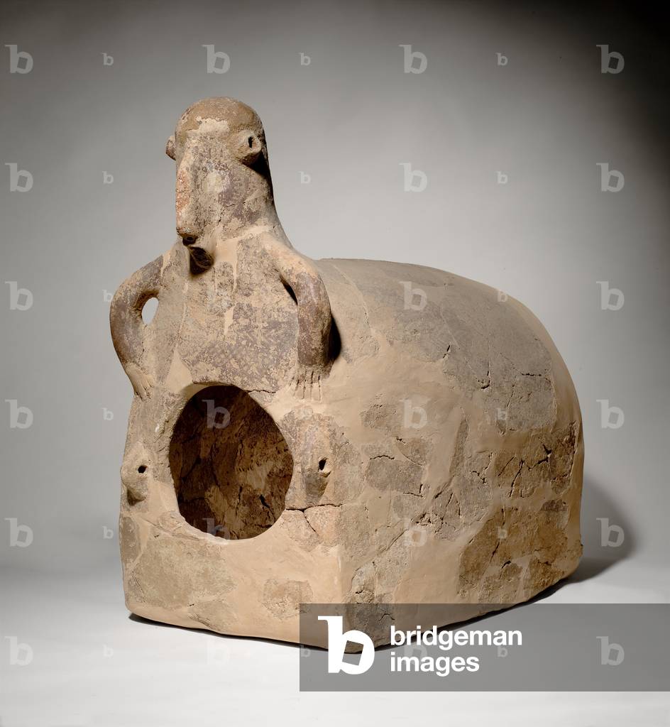 Grotta sepoltura ossuaria, da Peki'in, Israele, 4500- 3500 a.C. (ceramica)