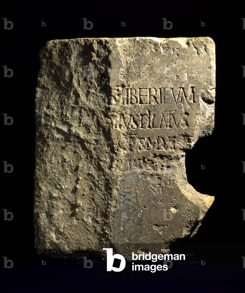 Latin dedicatory inscription of Pontius Pilate, Roman theatre at Caesarea, 26-36 AD (stone)