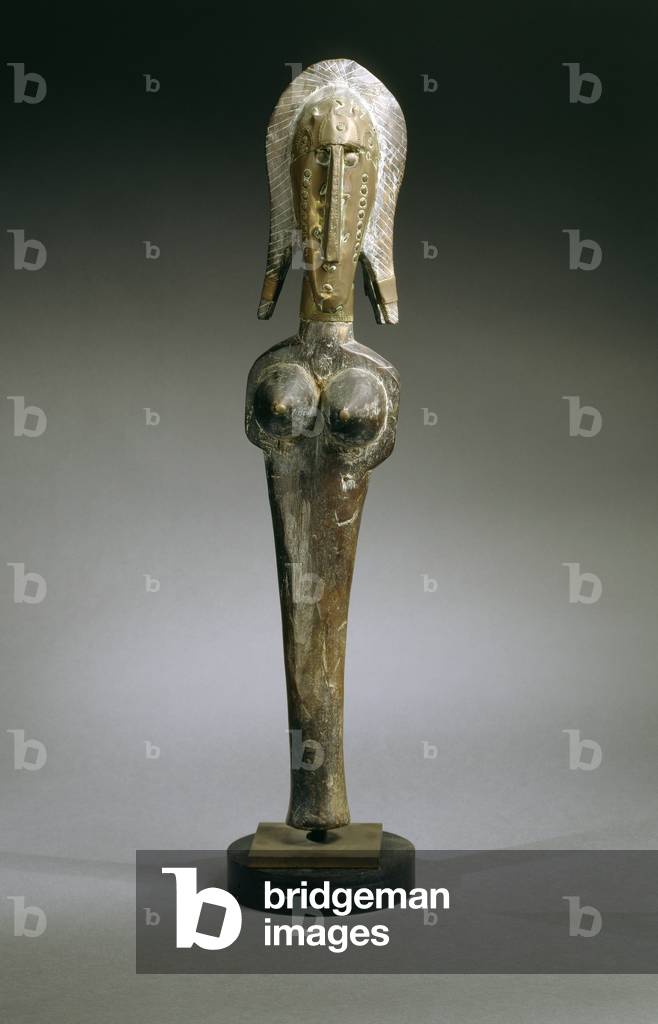 Bamana marionette, Mali, West Africa, late 19th-early 20th century (wood & metal)