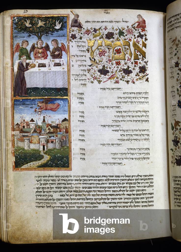 Fol.165 from 'The Rothschild Miscellany', Northern Italy, c.1450-80 (pen, ink, tempera & gold leaf on vellum)
