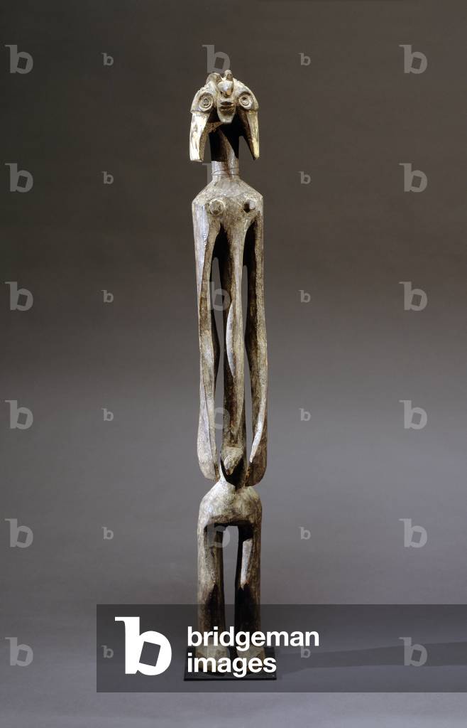 Mumuye male figure, Nigeria, late 19th-early 20th century (wood)