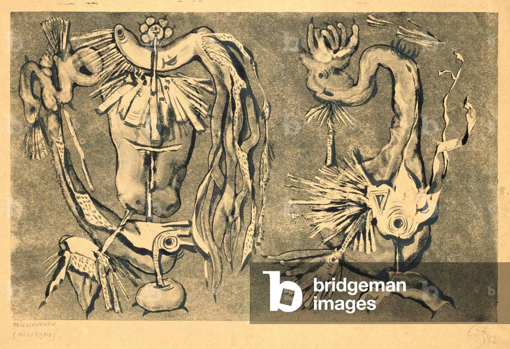 Fruchtewesen, 1947 (monotype)