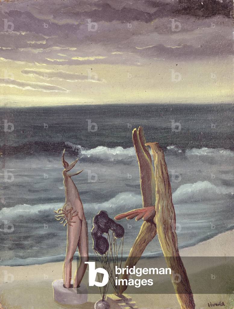 Surrealist Personages by the Sea, 1934 (oil on cardboard)