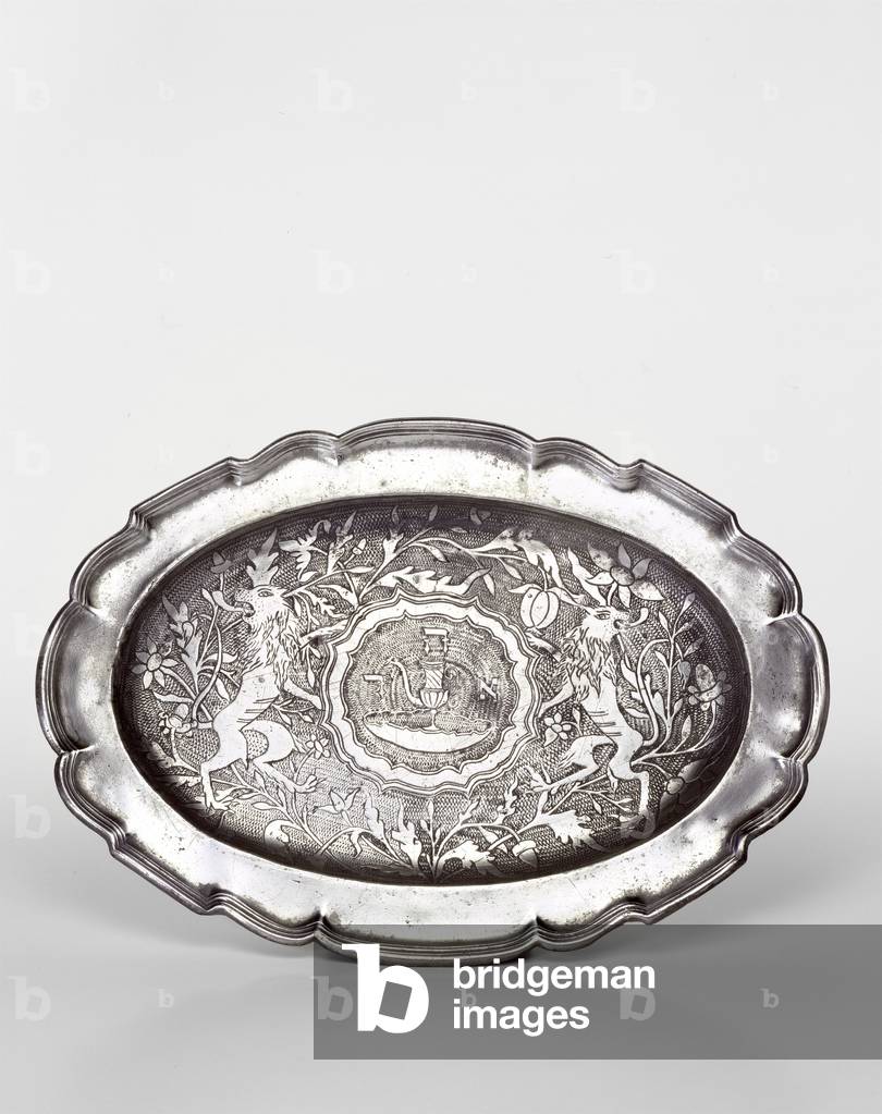 Tray for Priestly Laver (engraved pewter)