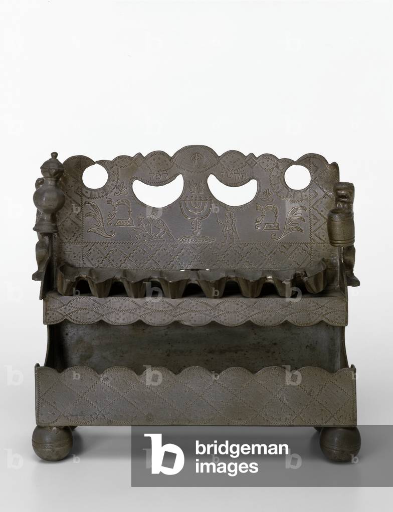 Hanukkah Lamp, 1756 (metal)