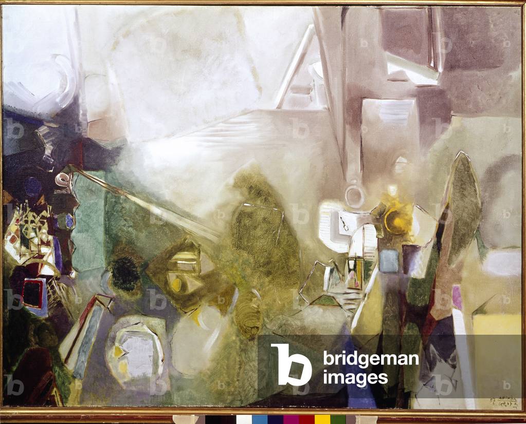 L'eloignement des Juges de Sodom ('Antagonisme latent'), 1957 (oil on canvas)