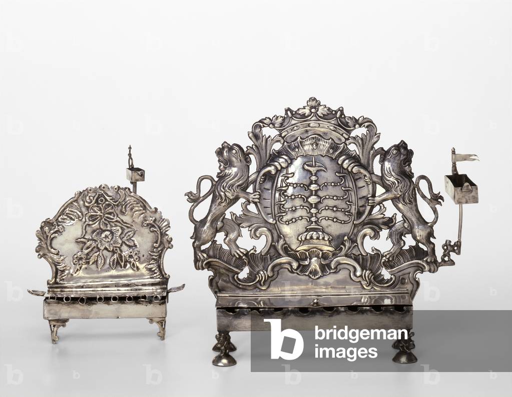 Hanukkah Lamps (silver)