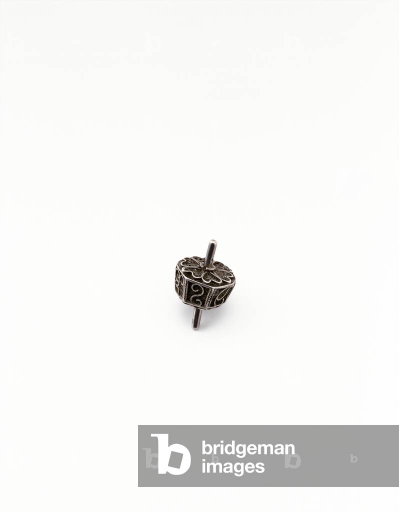 Hanukkah Spinning Top (silver)