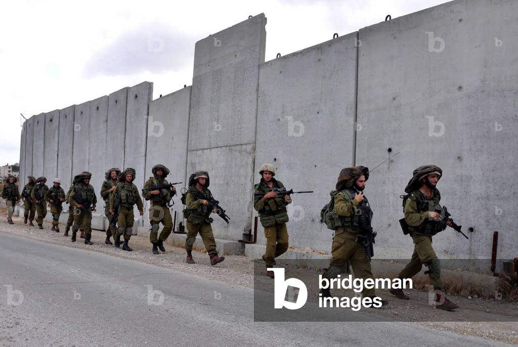 Patrol of Israeli soldiers