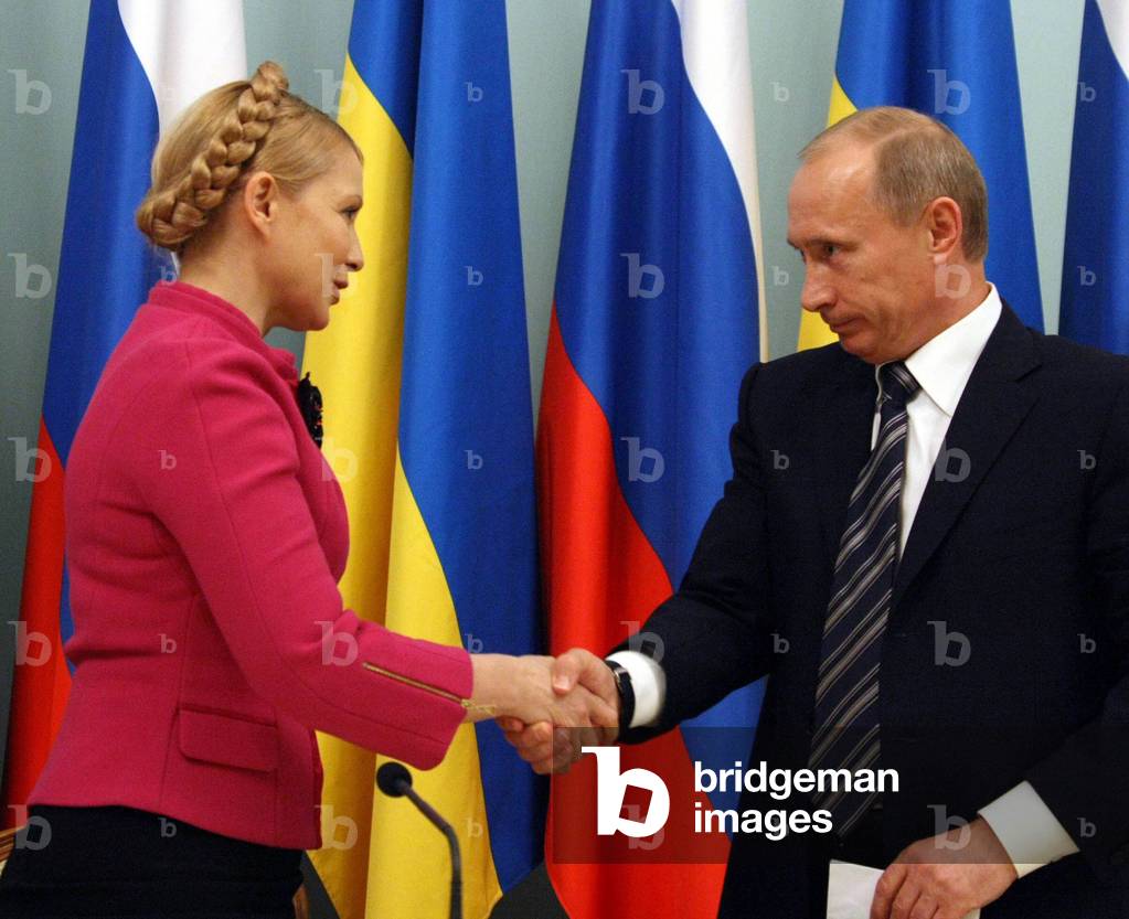 Yulia Tymoshenko and Vladimir Putin